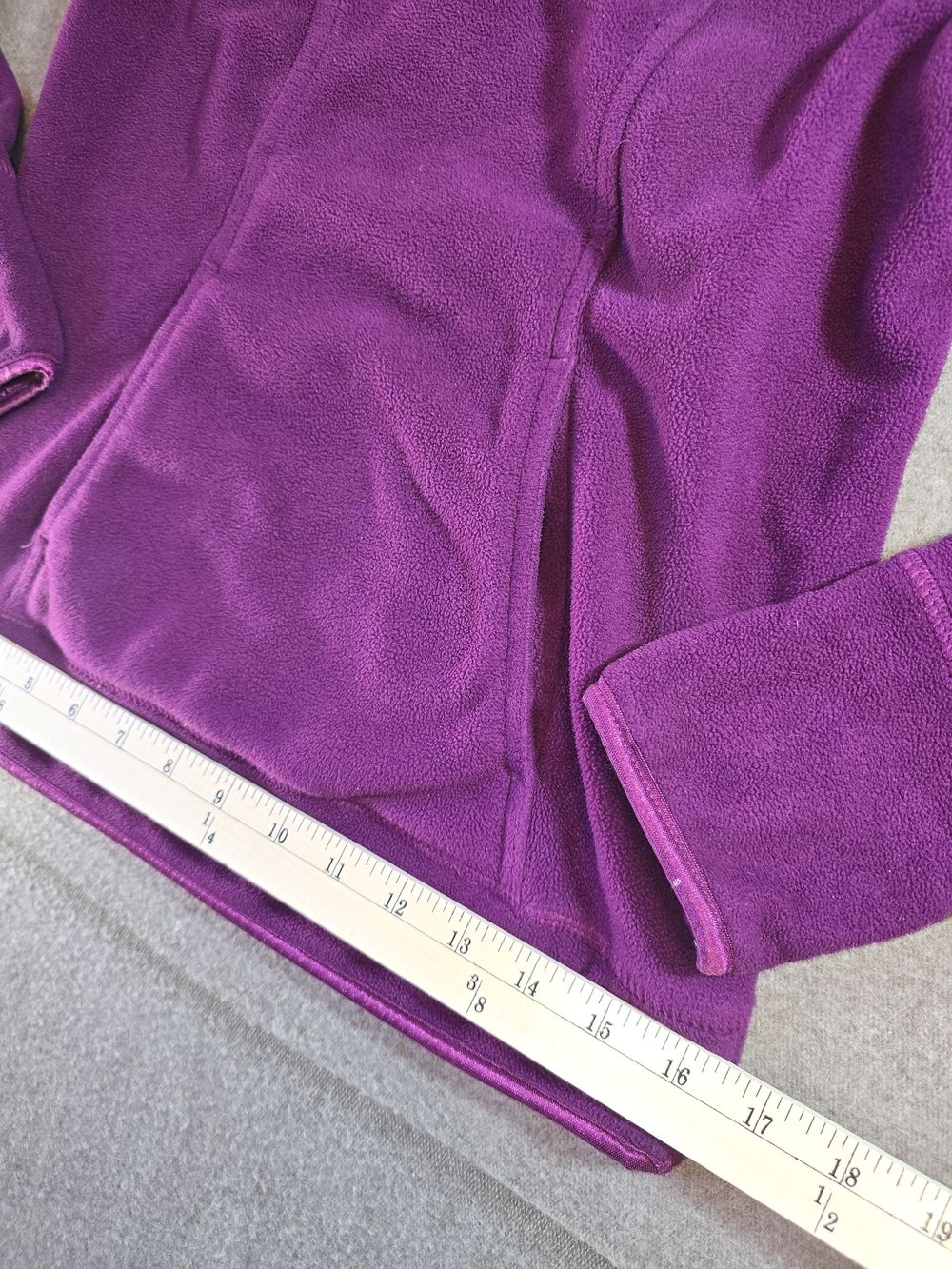 Nike Womens Therma-Fit Purple Quarter-Zip Fleece Pullover XS - Picture 7 of 13